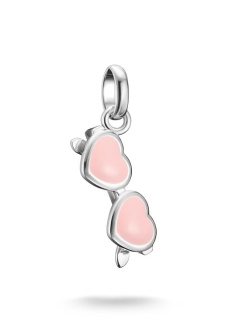 Thomas Sabo Silver Charm Pendant Pink Sunglasses Connect
